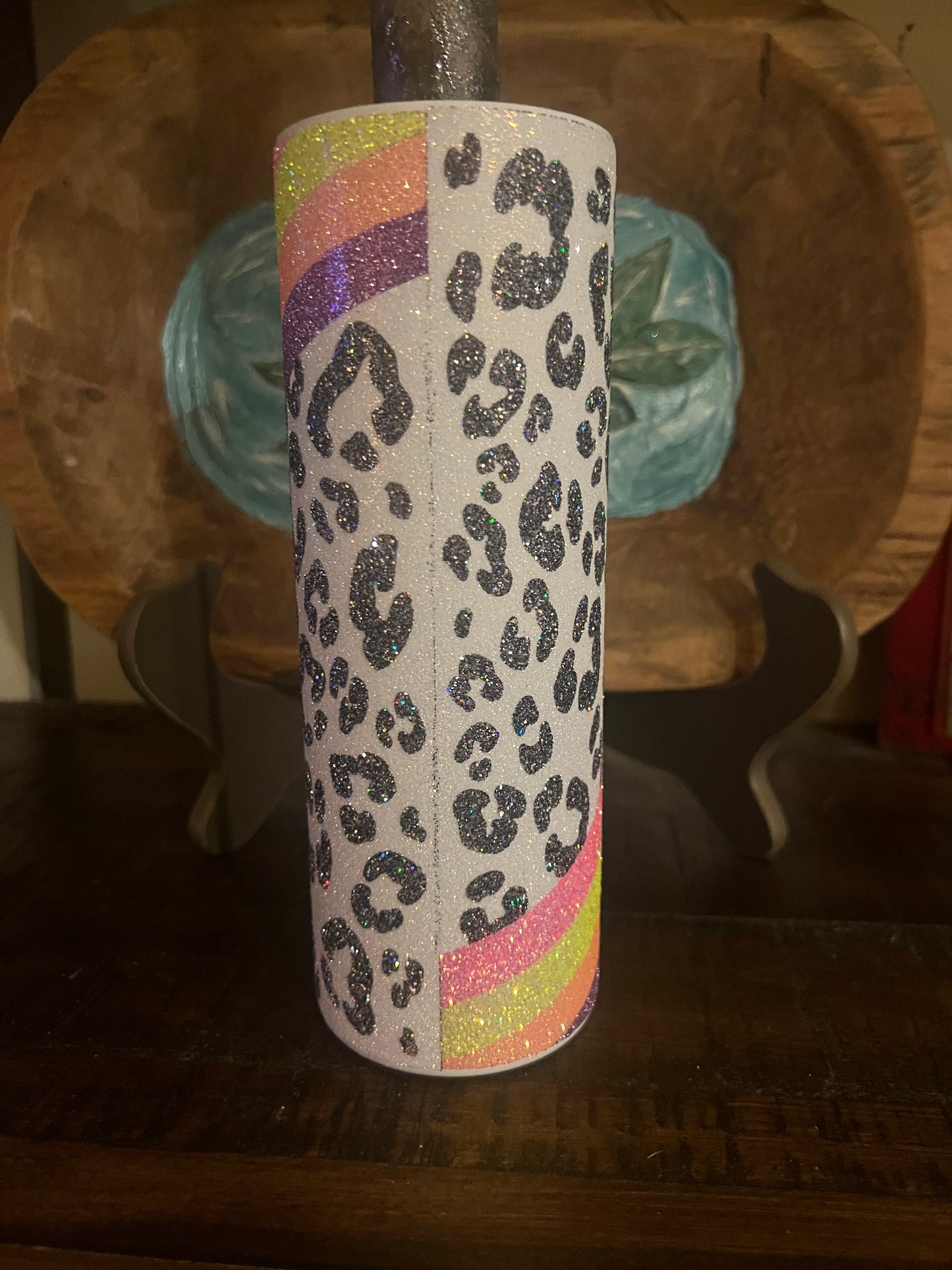 20oz Skinny Wavy Leopard Wrap