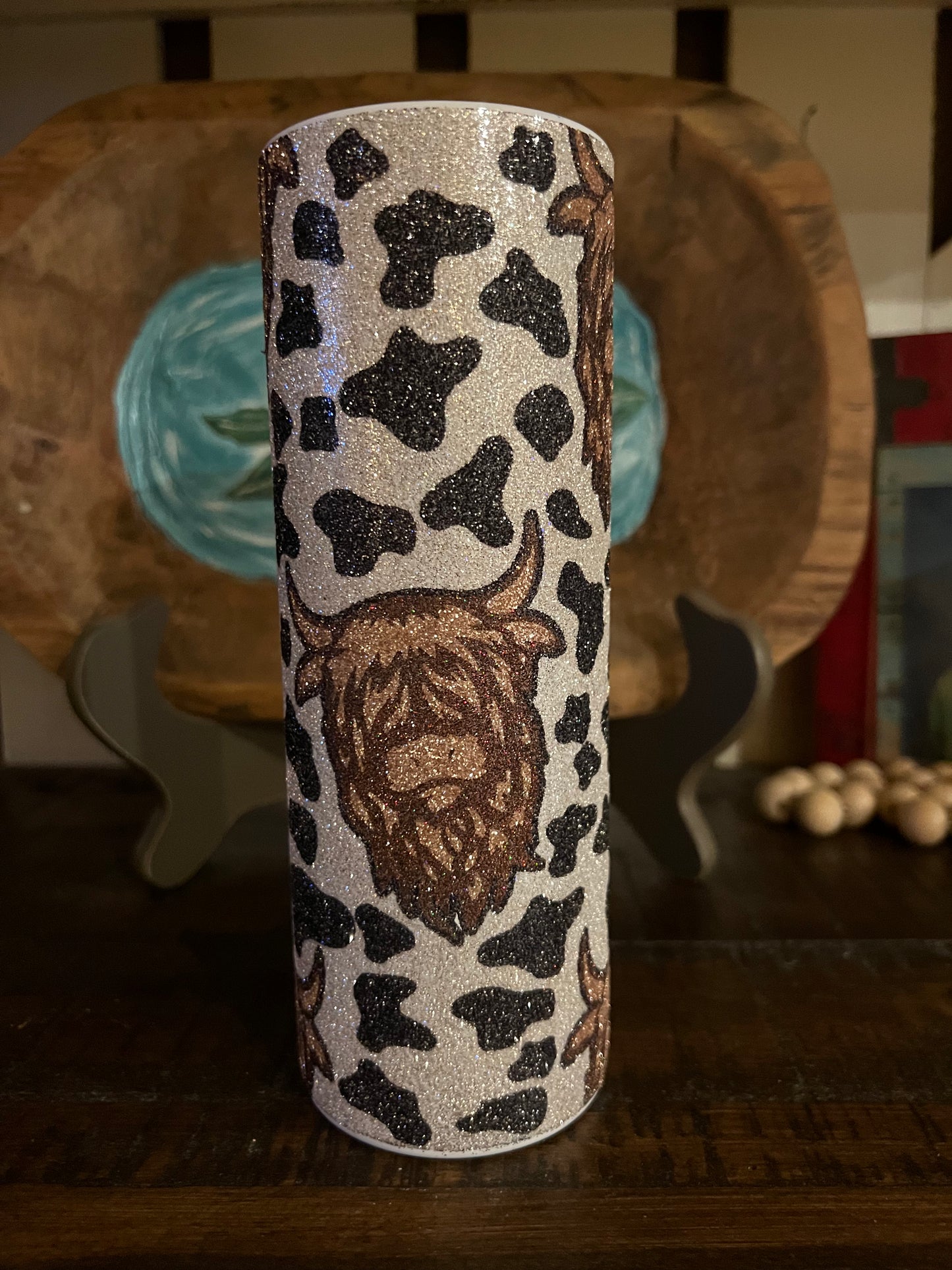 20oz Skinny Highland Cow Wrap