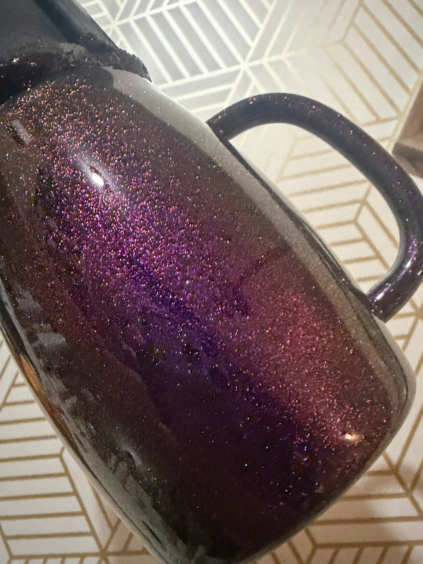 14oz Coffee Mug Violet Hydro-Dip 1