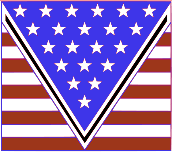 20oz Skinny American Flag Split-V Wrap