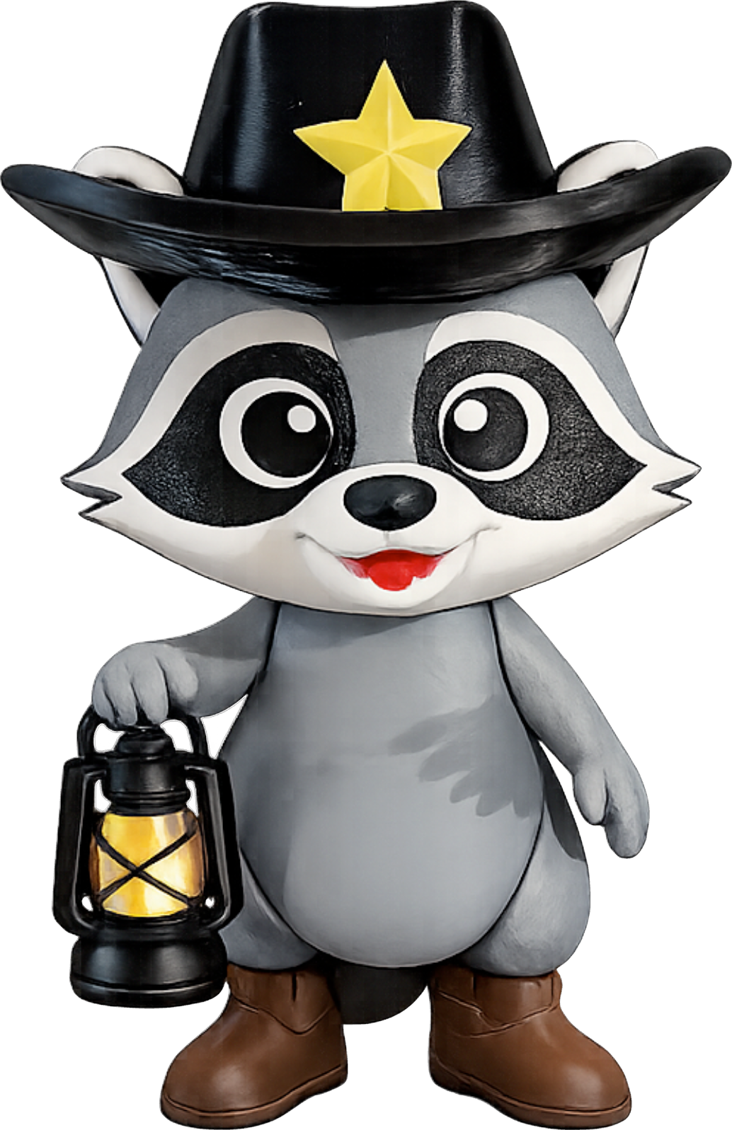 Rikki the Raccoon 3D Printed