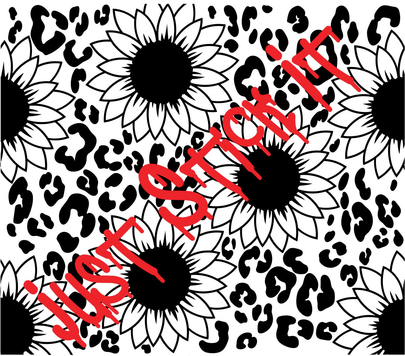 20oz Skinny Sunflower Leopard Wrap