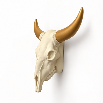 Rustic Cow Skull 3D Printed