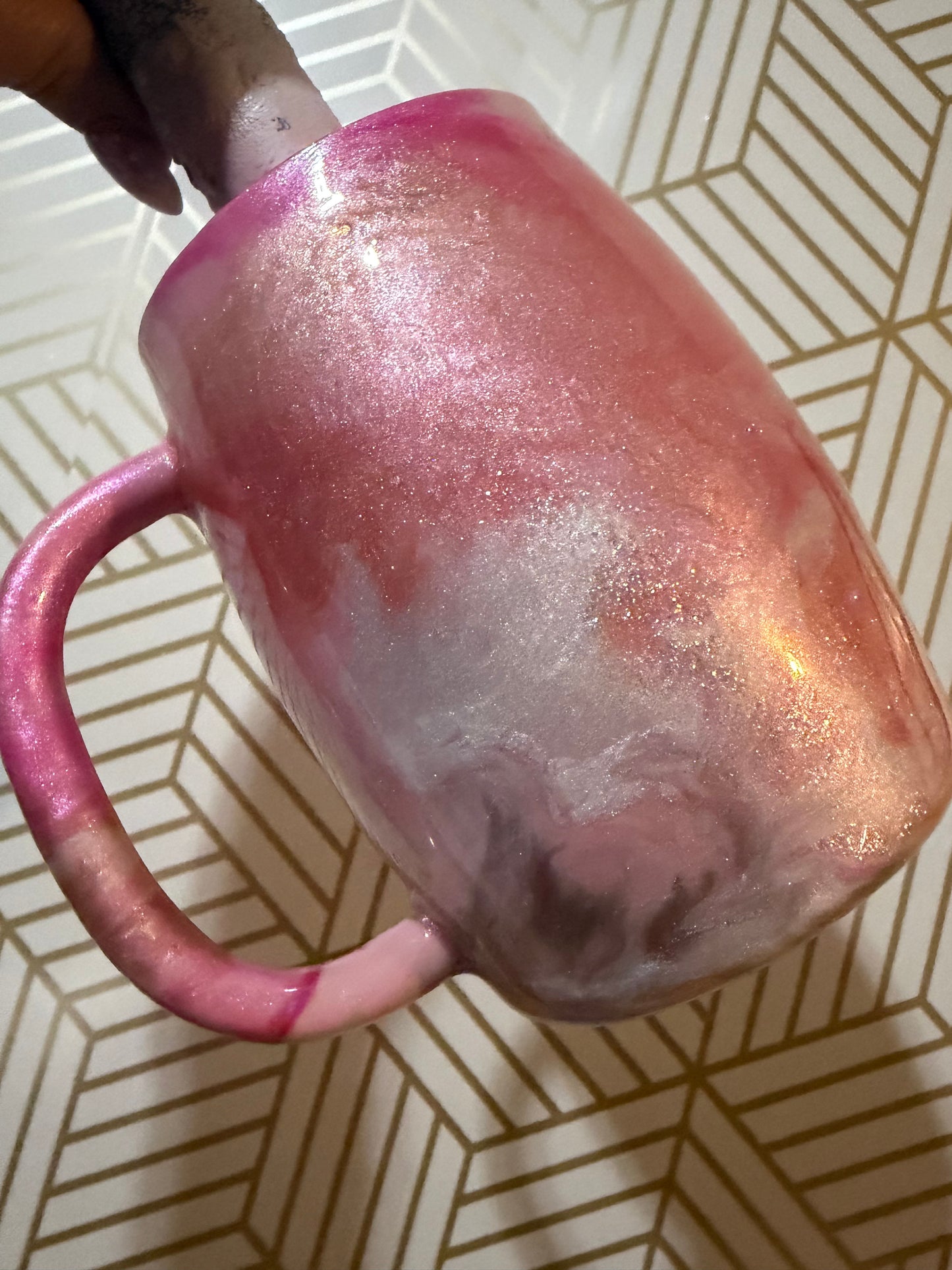 Rose and pink marble mug    (Spot Cup) (Copy 4)