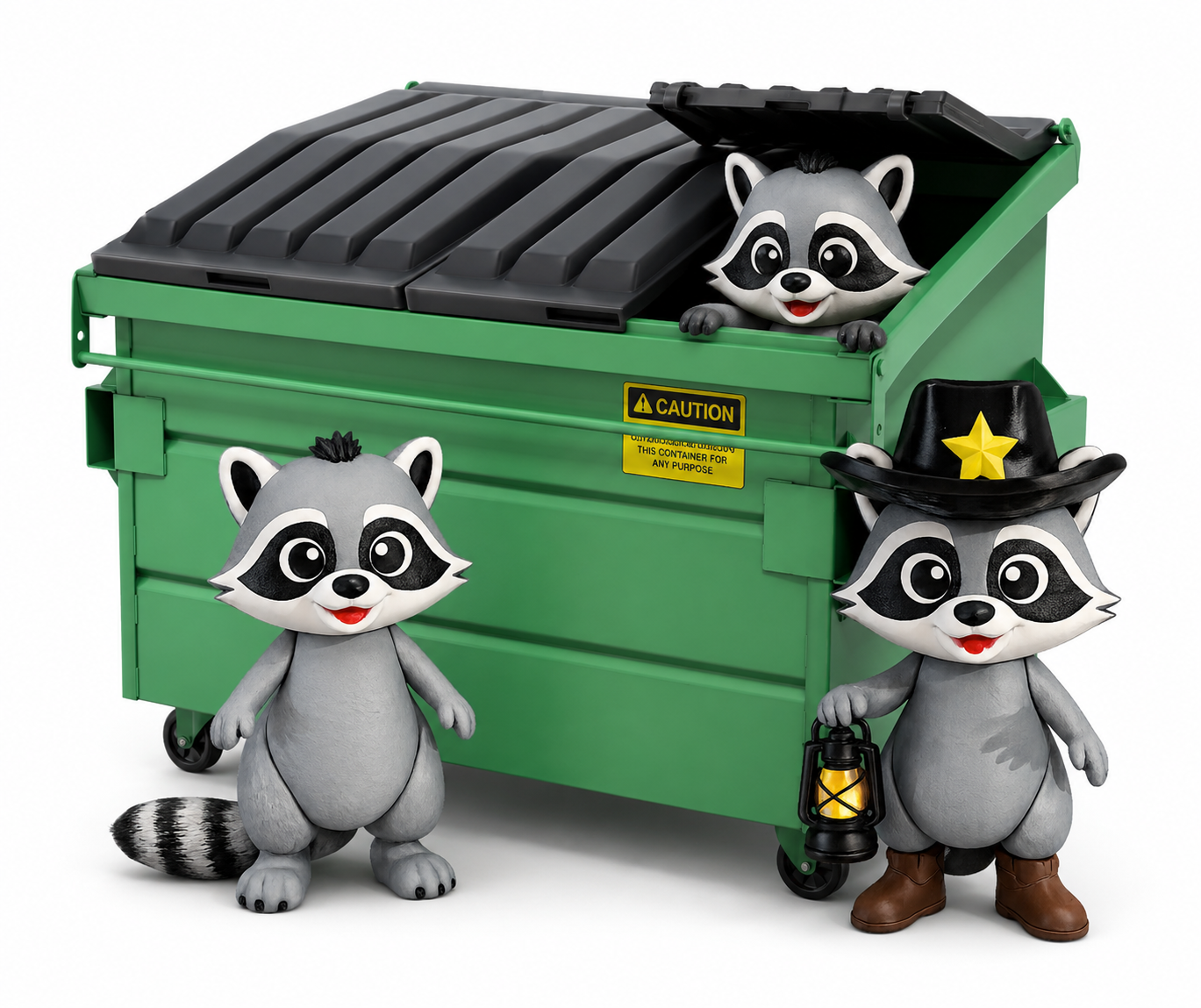 Rikki the Raccoon 3D Printed