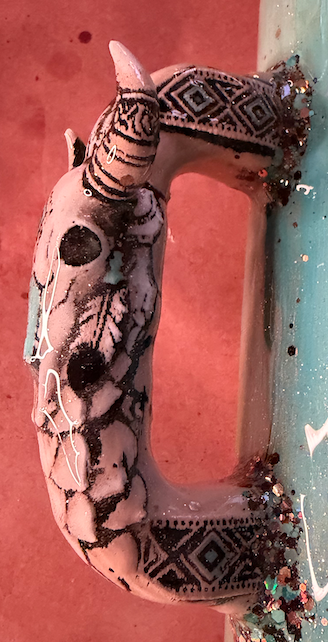 Cow Skull Handle 3D Printed