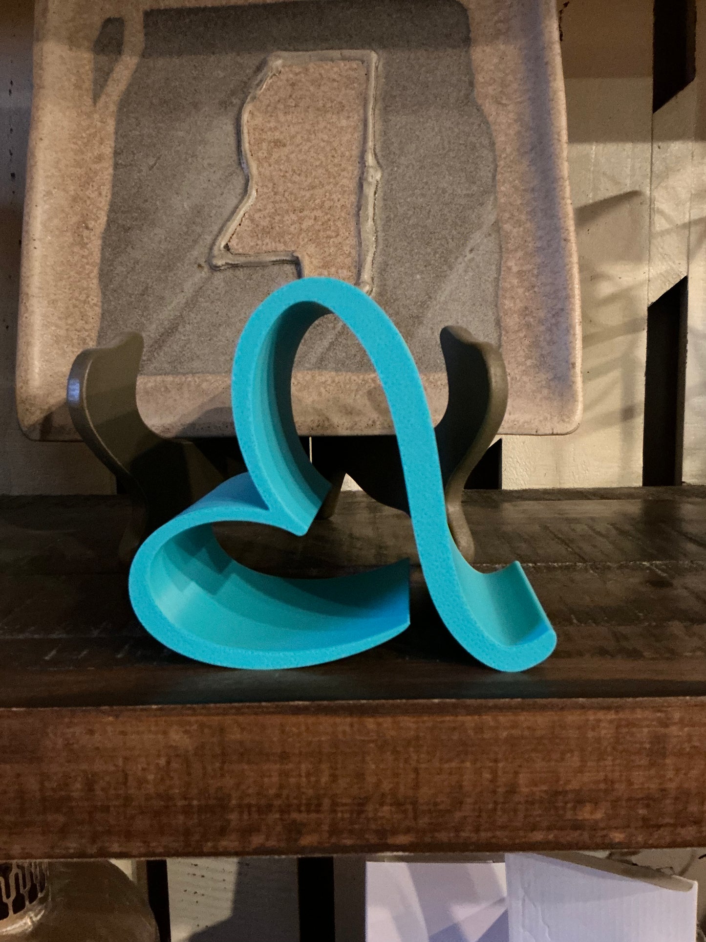 Heart Phone Stand 3D Printed