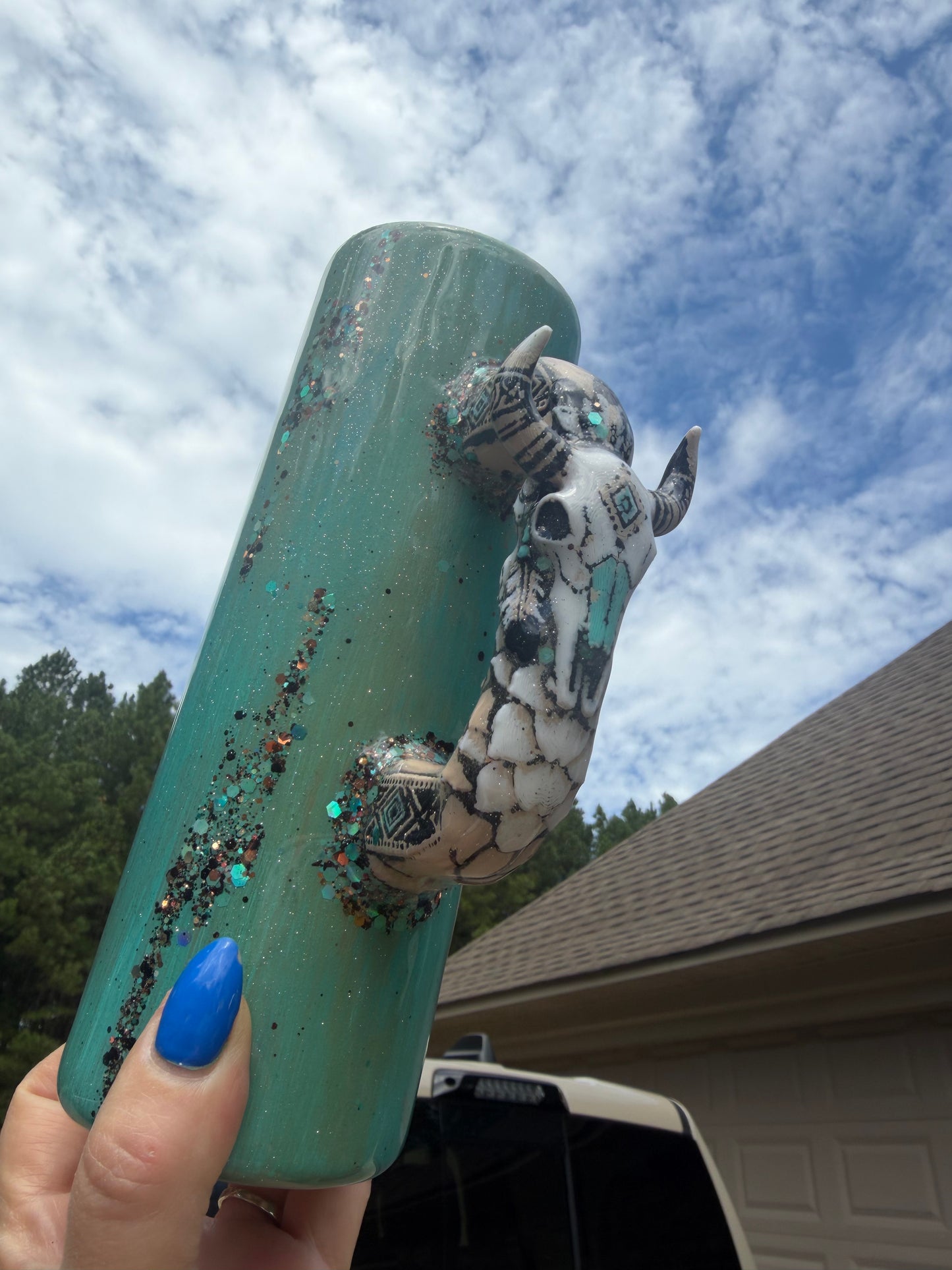 Cow Skull Tumbler