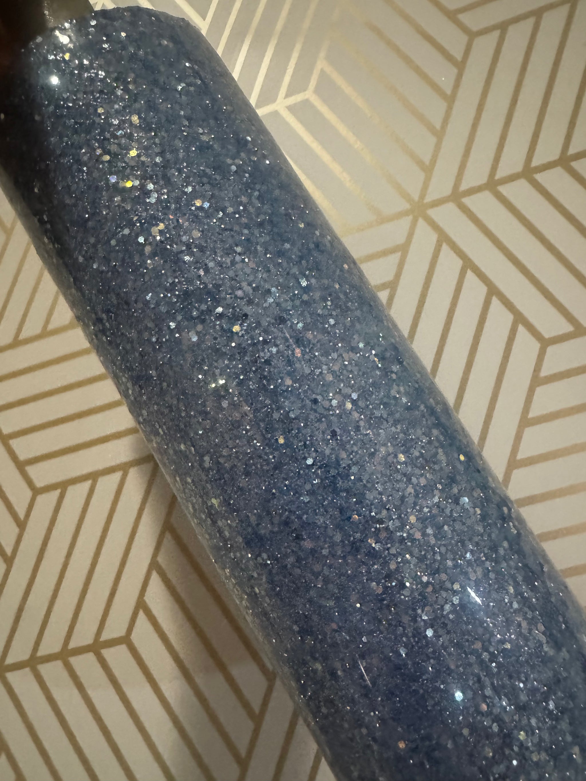 20oz Skinny Teal Skies Hydro-Dip 1
