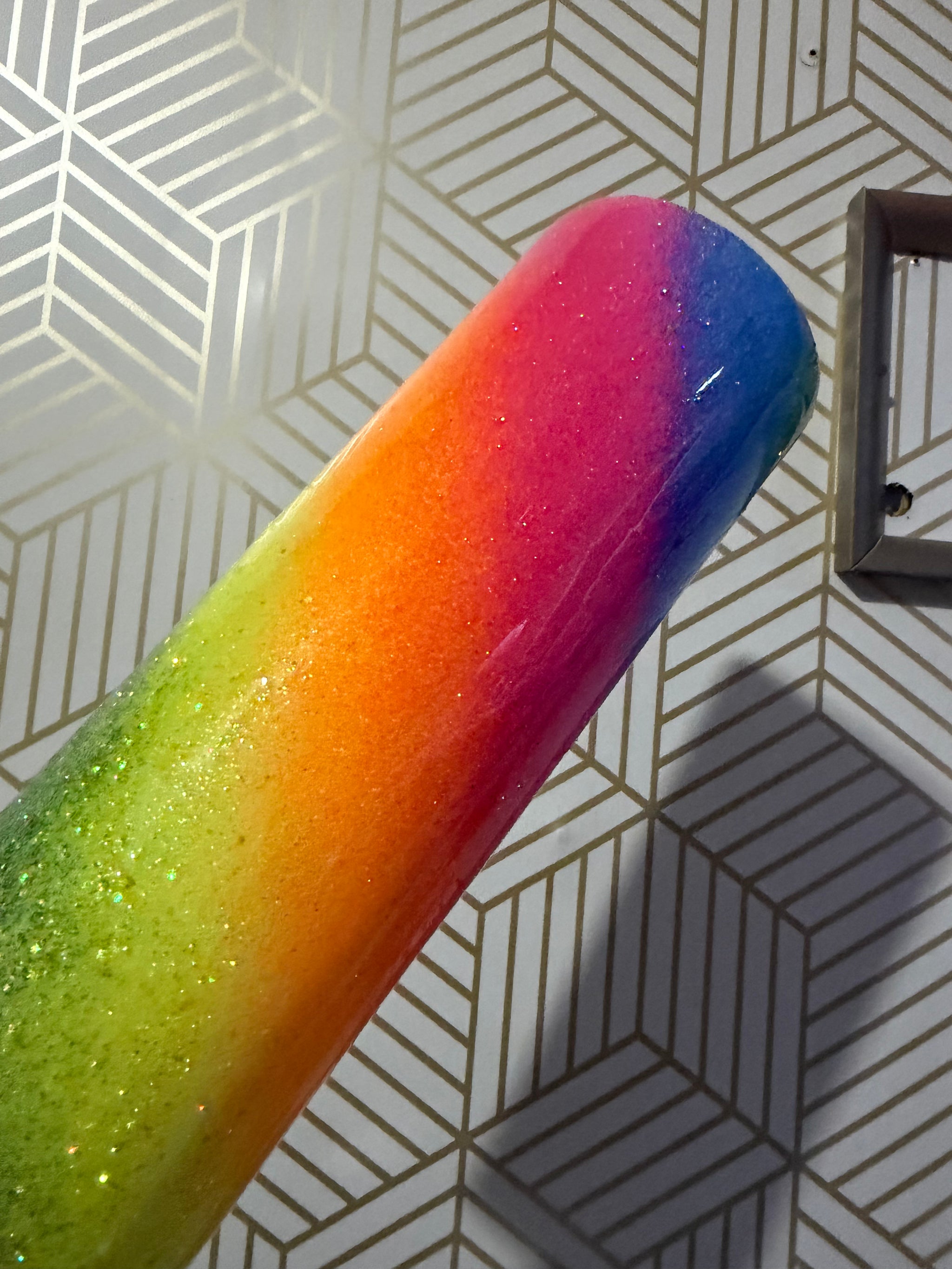 20oz Skinny Rainbow Wave I'm Bright Hydro-Dip 1