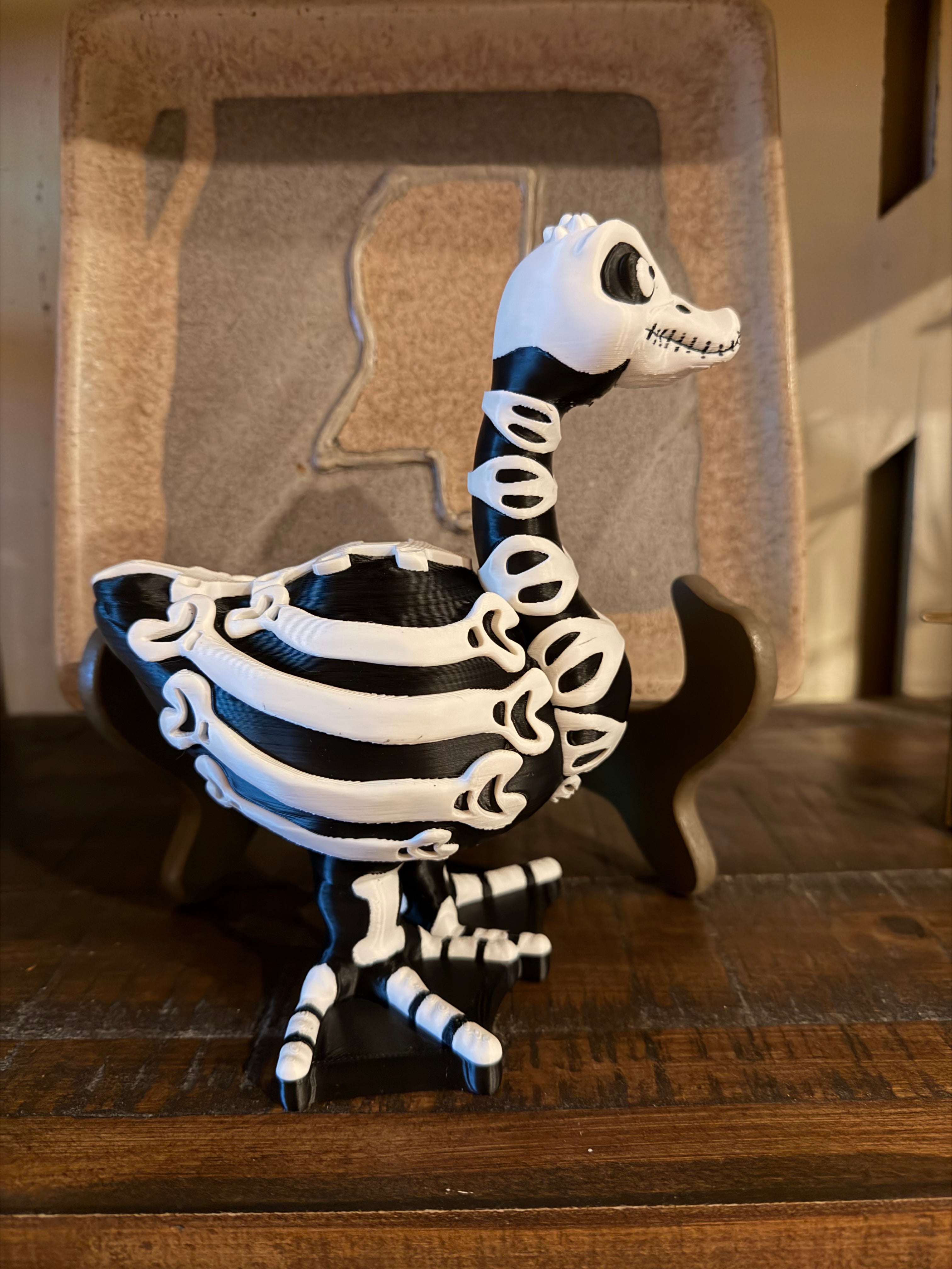Desk Goose Skeleton 3D Printed