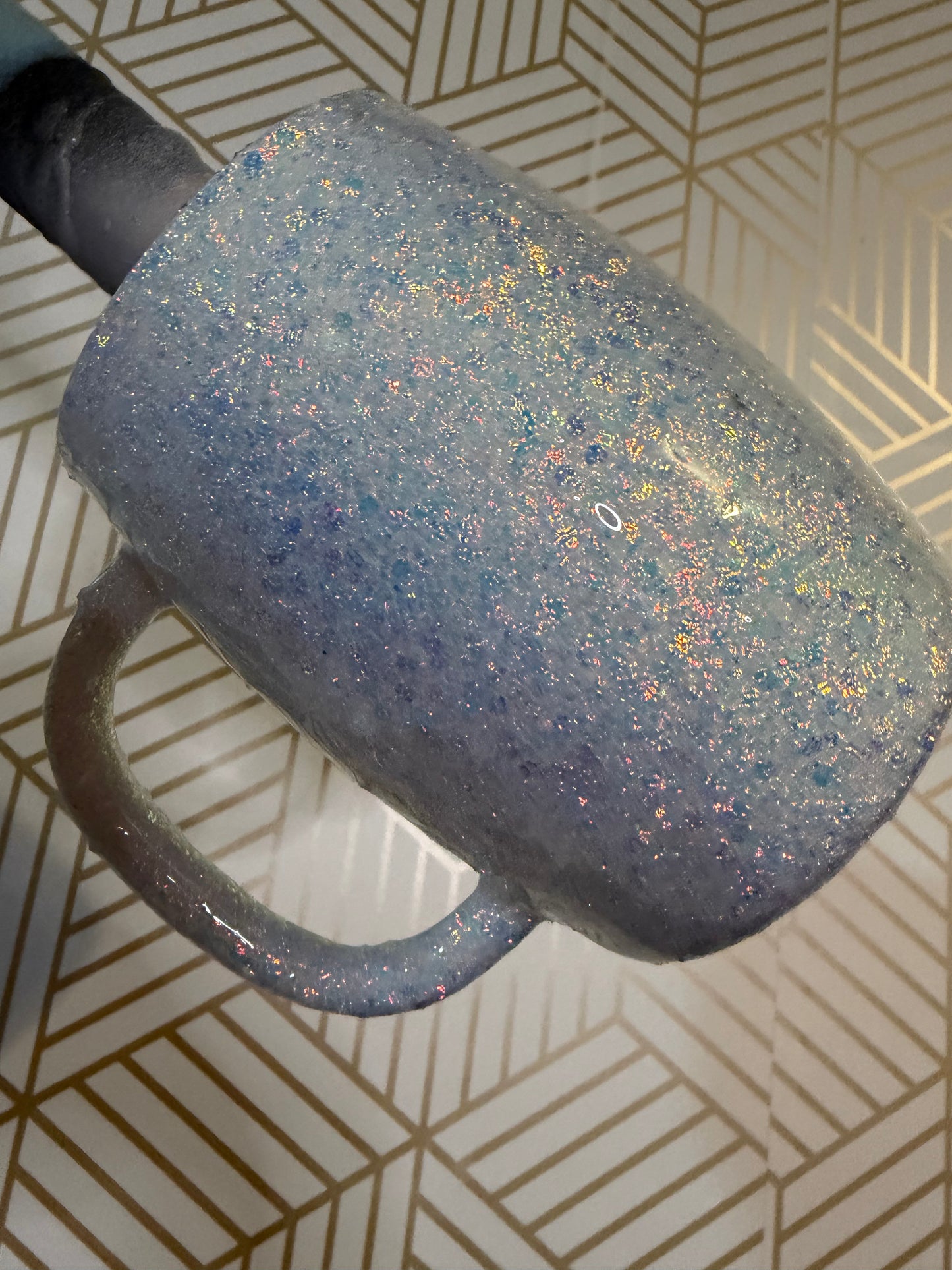 14oz Coffee Mug Fire Opal Hydro-Dip 1
