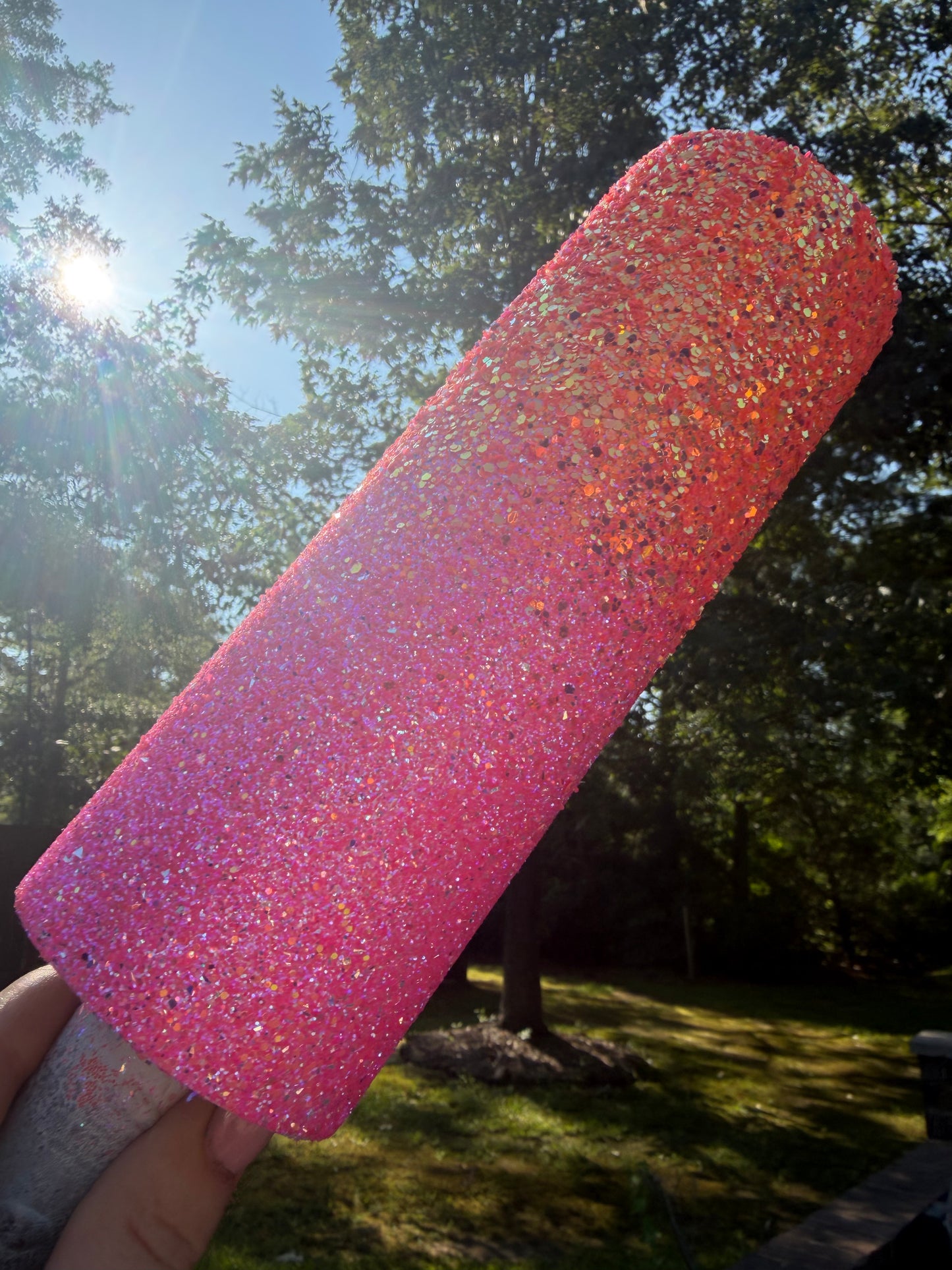 20oz Skinny Neon Summer Hydro-Dip 1