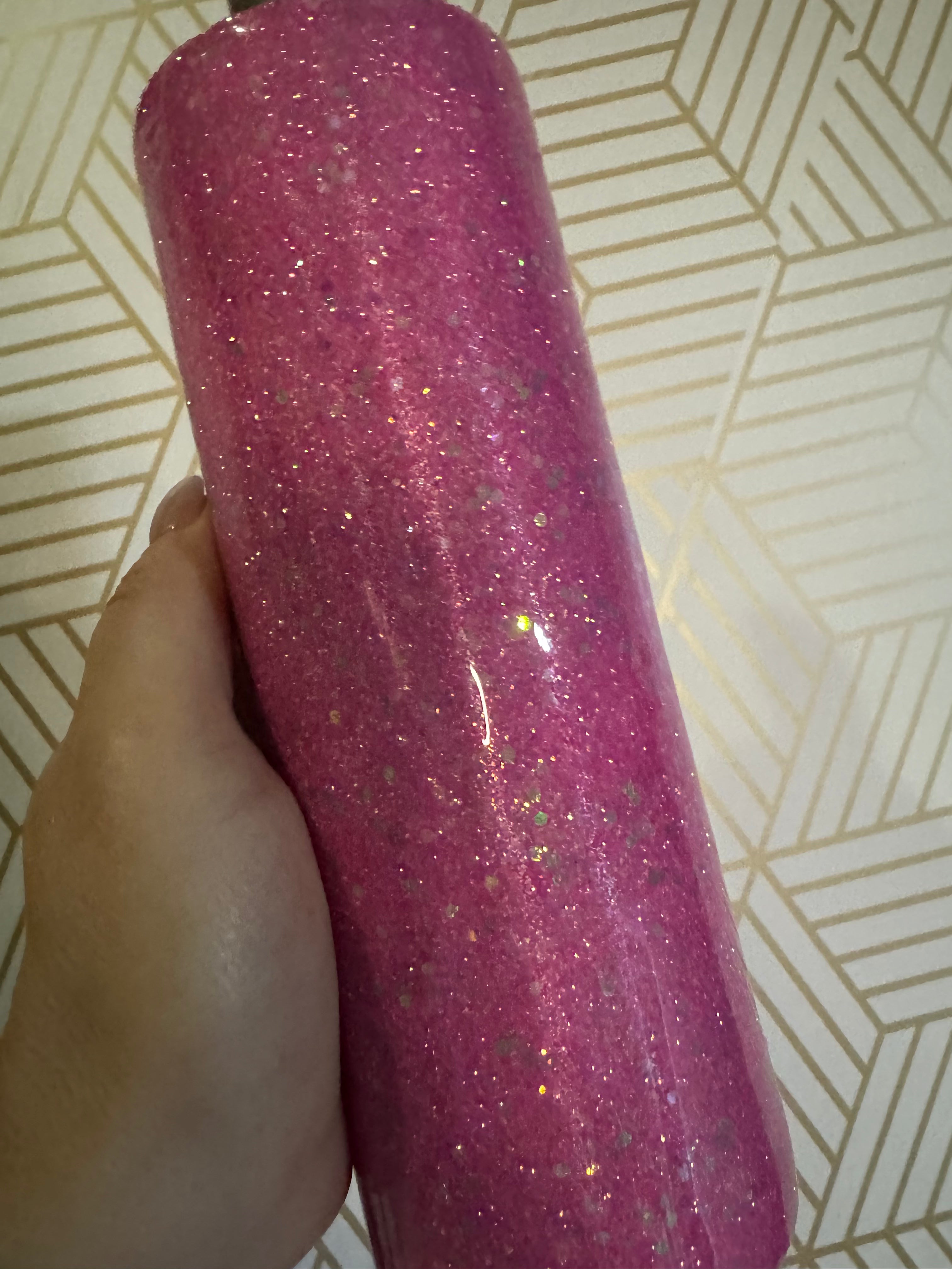 20oz Skinny HOT PINK !!! Hydro-Dip 1