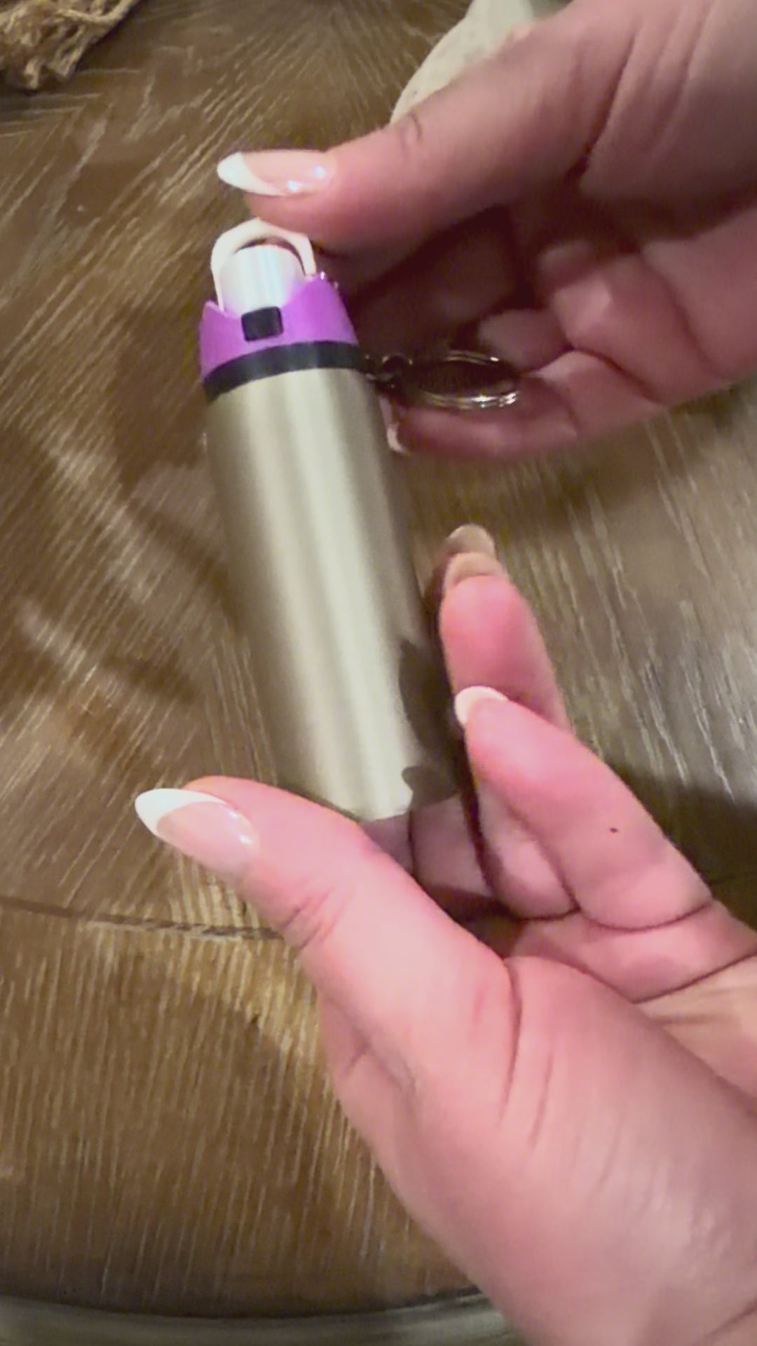 Custom Water Bottle Lip Balm Keychain 3D Printed