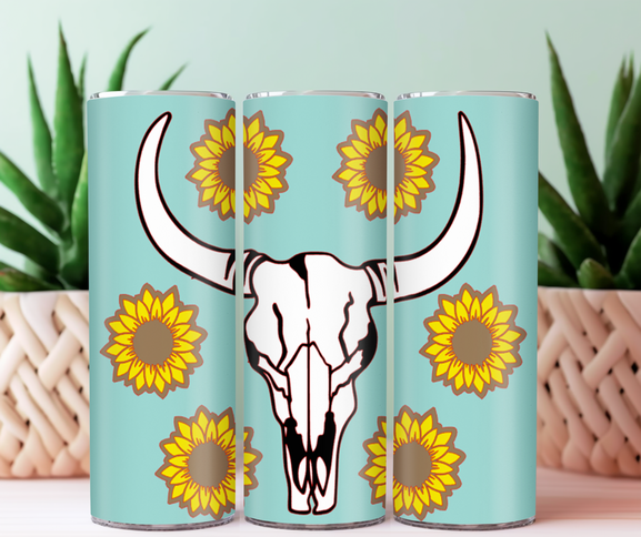 Cowskull & Sunflowers SVG